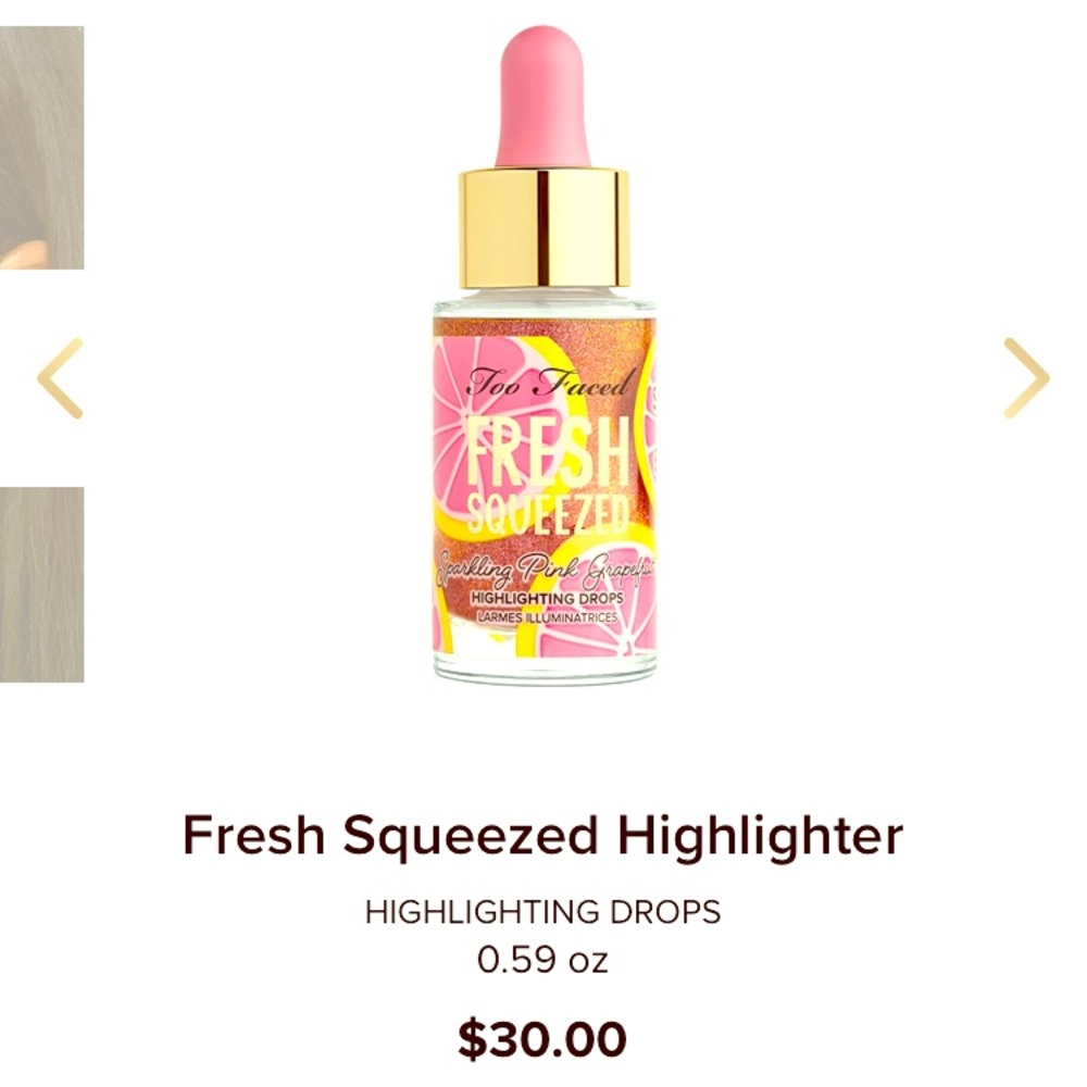 Too Faced Tutti Frutti Glitter sparkling drops